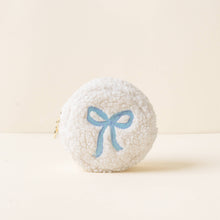 Load image into Gallery viewer, Blue Bows Circle Teddy Pouch