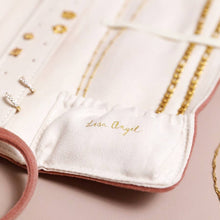 Load image into Gallery viewer, Dusky Pink Velvet Jewelry Roll