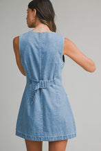 Load image into Gallery viewer, The Southampton Social Mini Denim Dress