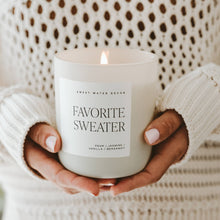 Load image into Gallery viewer, Favorite Sweater 15 oz Matte Soy Candle