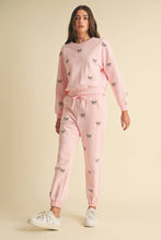 Load image into Gallery viewer, Crystal Bow Cotton Sweatpants
