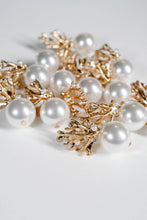 Load image into Gallery viewer, Pearl Gold Coral Mini Statement Earrings