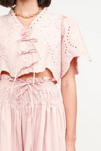 Load image into Gallery viewer, Margot Eyelet Pink Blouse & Skirt Set