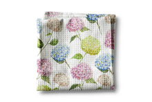 Load image into Gallery viewer, Hydrangea Flower Waffle Kitchen Towel