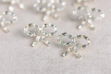 Load image into Gallery viewer, Sparkling Diamond Statement Bow Earrings