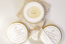 Load image into Gallery viewer, Walking in a Winter Wonderland Gold Candle Tin