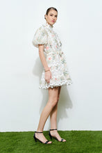 Load image into Gallery viewer, Romantic Floral Lace Mock Neck Mini Dress