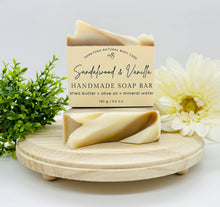 Load image into Gallery viewer, Sandalwood Vanilla Handmade Soap Bar