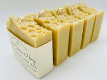 Load image into Gallery viewer, Oatmeal, Turmeric, & Honey Handmade Soap Bar