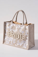 Load image into Gallery viewer, The Floral Pearl Bride Tote