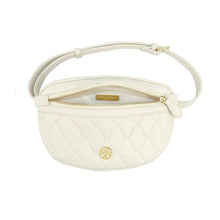 Load image into Gallery viewer, Grace Quilted Cream Belt Bag