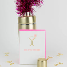 Load image into Gallery viewer, "Just a Tini Bit Older" Paper Clip Letterpress Card