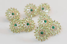 Load image into Gallery viewer, Dahlia Bloom Crystal Statement Studs