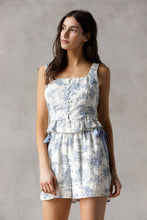Load image into Gallery viewer, French Toile Ivory Blue Set