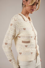 Load image into Gallery viewer, Sweetheart Collared Cardigan Sweater