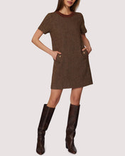 Load image into Gallery viewer, Fall Suede Herringbone 
Noble Embrace Mini Dress