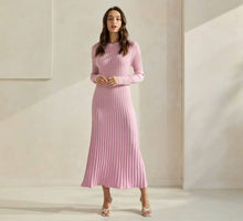 Load image into Gallery viewer, Pretty Little Ribbed Sweater Dress