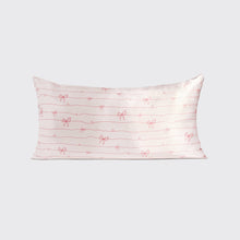 Load image into Gallery viewer, King Striped Bows Satin Pillowcase *PREORDER*