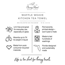 Load image into Gallery viewer, Mahjong Kitchen Waffle Towel