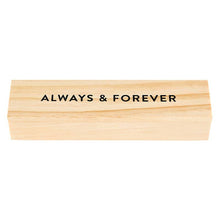 Load image into Gallery viewer, Always & Forever Gem Pen Wood Gift Box