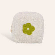 Load image into Gallery viewer, Flower Square Sherpa Teddy Pouch