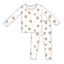 Load image into Gallery viewer, Cookies For Santa Bamboo Kid's Long Sleeve Pajama Set