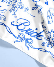 Load image into Gallery viewer, Something Blue Bride "Silk" Scarf