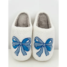 Load image into Gallery viewer, Fuzzy Luxe Bow Slippers