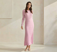 Load image into Gallery viewer, Pretty Little Ribbed Sweater Dress