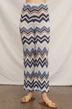 Load image into Gallery viewer, The Mykonos Waves Chevron Pattern Knit Pants