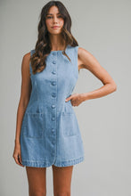 Load image into Gallery viewer, The Southampton Social Mini Denim Dress