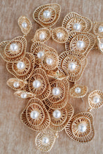 Load image into Gallery viewer, Gold Seaside Pearl Drop Statement Earrings