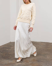 Load image into Gallery viewer, Pearl Jacquard Crewneck Pullover Sweater