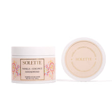 Load image into Gallery viewer, Vanilla + Coconut Sandalwood Whipped Sugar Scrub