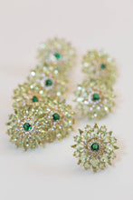 Load image into Gallery viewer, Dahlia Bloom Crystal Statement Studs