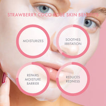 Load image into Gallery viewer, Strawberry Coco Rosé Soothing Biocellulose Mocktail Mask