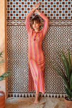 Load image into Gallery viewer, The Costa Smeralda Long Sleeve Coverup Dress
