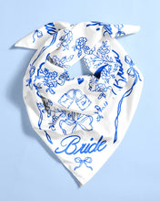 Load image into Gallery viewer, Something Blue Bride "Silk" Scarf