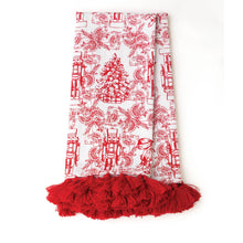 Load image into Gallery viewer, Classic Nutcracker Tassel Kitchen Towel Set