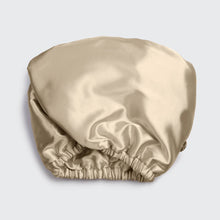 Load image into Gallery viewer, Champagne Satin-Wrapped Hair Towel