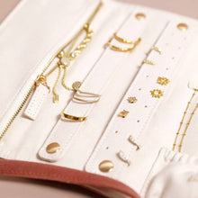 Load image into Gallery viewer, Dusky Pink Velvet Jewelry Roll