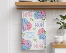 Load image into Gallery viewer, Best Mom Hydrangea Waffle Kitchen Towel