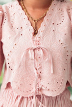 Load image into Gallery viewer, Margot Eyelet Pink Blouse & Skirt Set