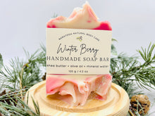 Load image into Gallery viewer, Winter Berry Handmade Soap Bar