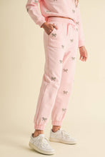 Load image into Gallery viewer, Crystal Bow Cotton Sweatpants