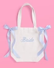 Load image into Gallery viewer, "Tying the Knot" Bride Canvas Tote