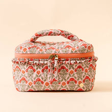 Load image into Gallery viewer, Everbloom Dusty Rose Glam & Go Quilted Cosmetic Bag