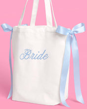 Load image into Gallery viewer, "Tying the Knot" Bride Canvas Tote