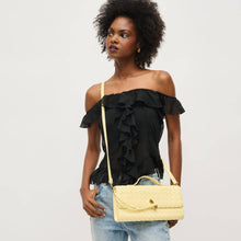 Load image into Gallery viewer, Ada Top Handle Woven East West Clutch Crossbody