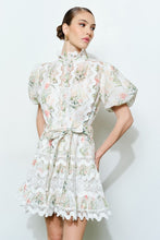 Load image into Gallery viewer, Romantic Floral Lace Mock Neck Mini Dress